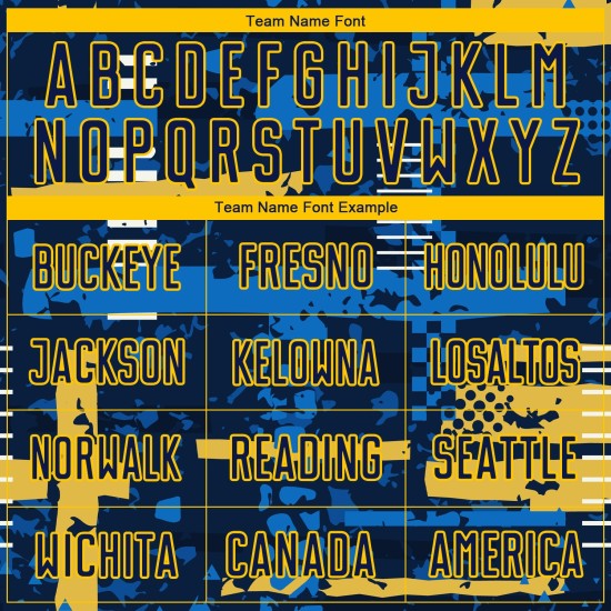 Custom Uniform Sublimation Jersey Navy Soccer Navy-Gold Custom Uniform Sublimation Jersey Navy Soccer Navy-Gold