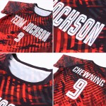 Red White-Black Custom Uniform Jersey Soccer Sublimation Red White-Black Custom Uniform Jersey Soccer Sublimation