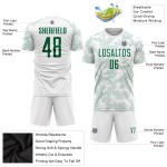 Jersey Sublimation Kelly White Uniform Custom Green Soccer Jersey Sublimation Kelly White Uniform Custom Green Soccer