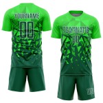 Sublimation Grass Soccer Green-White Uniform Green Custom Jersey Sublimation Grass Soccer Green-White Uniform Green Custom Jersey