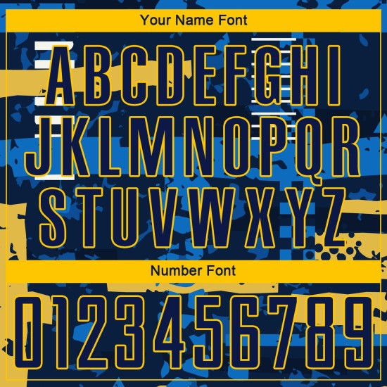 Custom Uniform Sublimation Jersey Navy Soccer Navy-Gold Custom Uniform Sublimation Jersey Navy Soccer Navy-Gold