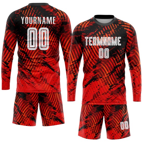 Red White-Black Custom Uniform Jersey Soccer Sublimation Red White-Black Custom Uniform Jersey Soccer Sublimation