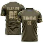 Gold-Camo Sublimation Salute To Service Uniform Soccer Olive Custom Jersey Vegas Gold-Camo Sublimation Salute To Service Uniform Soccer Olive Custom Jersey Vegas