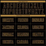 Soccer Gold Sublimation Jersey Custom Old Black Uniform