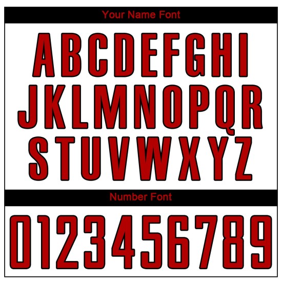 Sublimation White Soccer Custom Red-Black Uniform Jersey Sublimation White Soccer Custom Red-Black Uniform Jersey