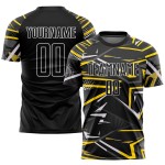 Custom Jersey Black Soccer Sublimation Uniform Black-Gold Custom Jersey Black Soccer Sublimation Uniform Black-Gold