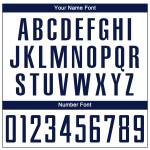 Soccer Uniform Sublimation White Jersey Navy Custom Soccer Uniform Sublimation White Jersey Navy Custom