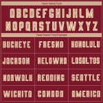 Custom Soccer Jersey Sublimation Crimson Cream-Black Fade Uniform Fashion Custom Soccer Jersey Sublimation Crimson Cream-Black Fade Uniform Fashion