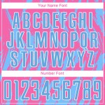 Light Custom Blue-White Soccer Jersey Uniform Pink Sublimation Light Custom Blue-White Soccer Jersey Uniform Pink Sublimation