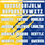 Custom Royal Yellow-Light White Scratch Jersey Blue Pattern Sublimation Soccer Graffiti Uniform Custom Royal Yellow-Light White Scratch Jersey Blue Pattern Sublimation Soccer Graffiti Uniform