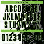 Custom Green Jersey Soccer Graffiti Pattern Black-Neon Sublimation Uniform Scratch Custom Green Jersey Soccer Graffiti Pattern Black-Neon Sublimation Uniform Scratch